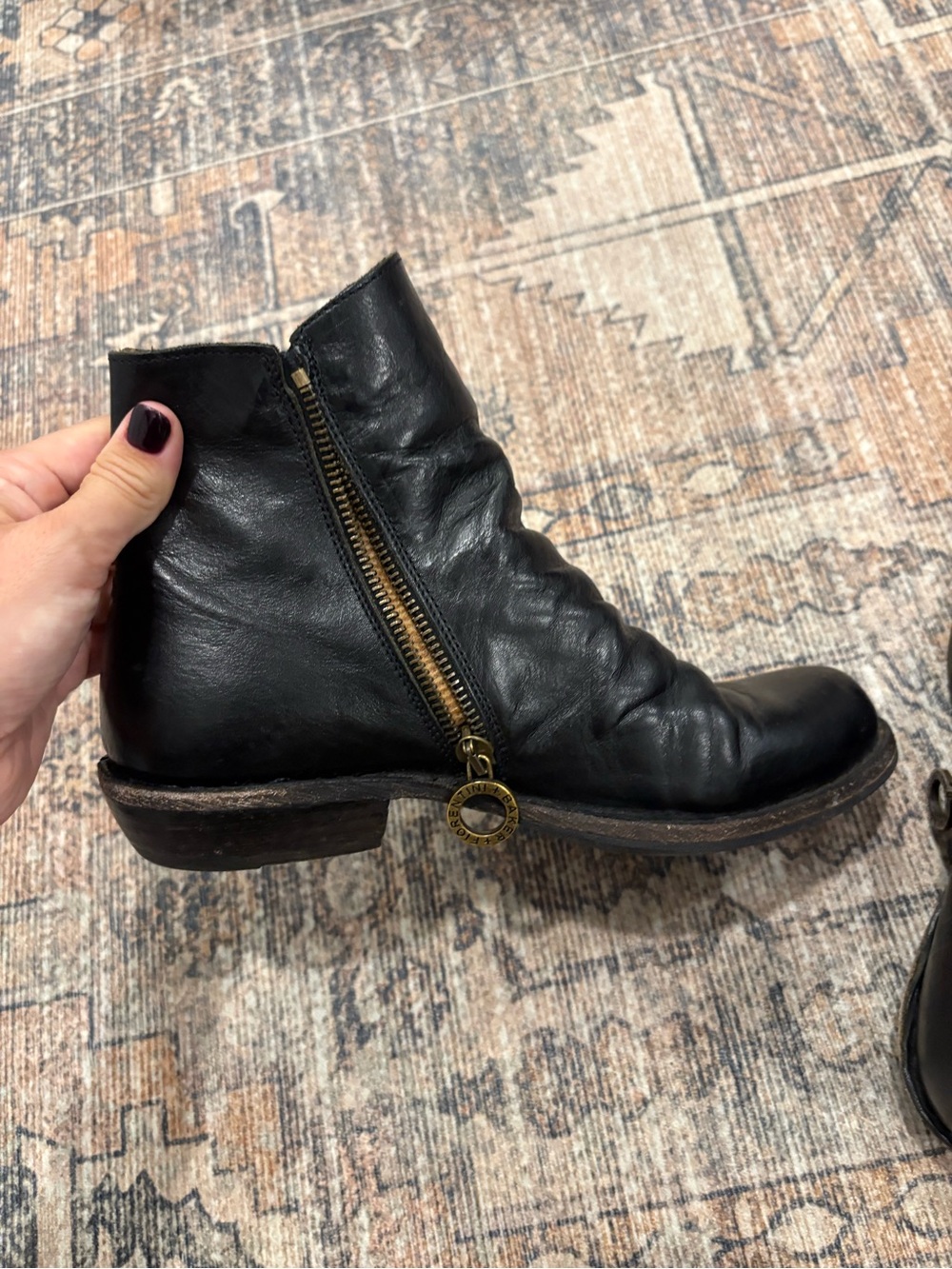 Fiorentini + Baker Black Leather Ankle Boots 36 (fits 37) - Picture 4 of 5